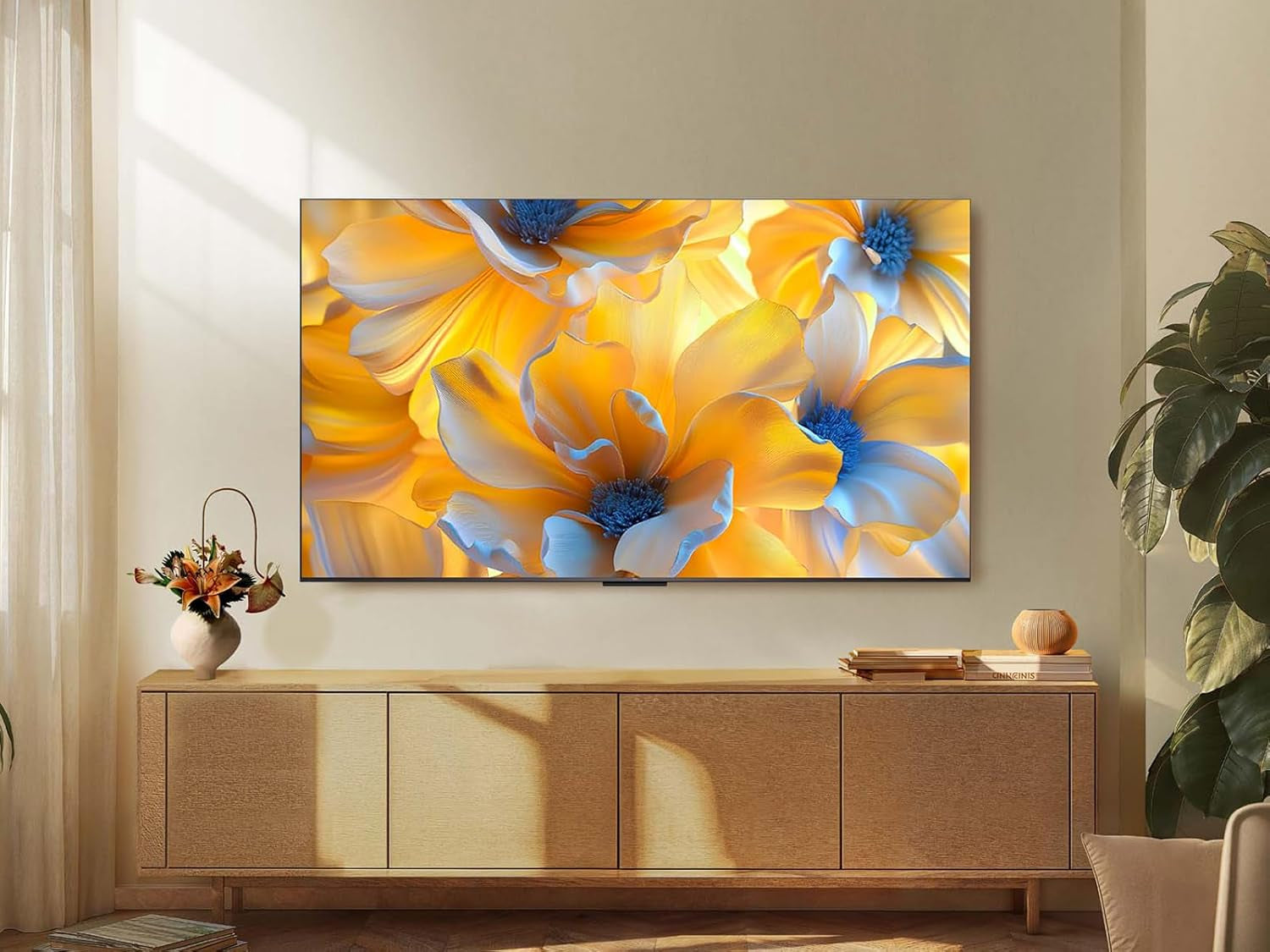 Televizor LED mini TCL 50C61KS QLED, 50 de inci, rezoluție 4K HDR Premium, Dolby Vision și Atmos, sunet Onkyo 2.0, Smart TV cu Google TV, Game Master, HDMI 2.1, AirPlay 2, Google Assistant și Alexa