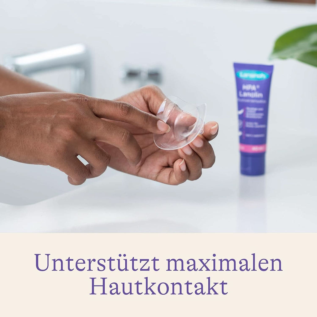 Lansinoh Stillhütchen 20 Mm (Größe 1), 2 Stück Inkl. Aufbewahrungsbox - Angenehmes Tragegefühl - Trotz Anlegeschwierigkeiten Weiter Stillen Accesorii Hrana si Alaptare Bebe Naty Shop