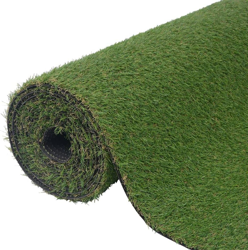Vidaxl Kunstrasen Rasenteppich Kunstrasenteppich Fertigrasen Teppich Garten Balkon Terrasse Kunstrasenmatte Rasen 1X8 M/40 Mm Grün