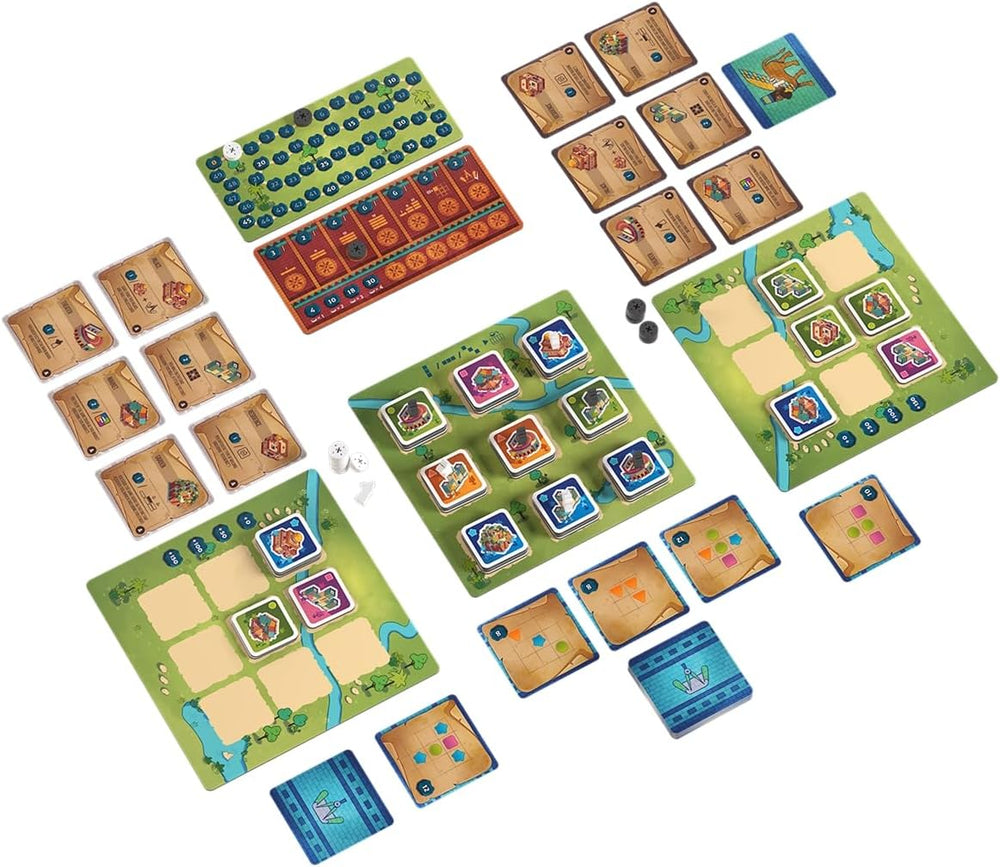 Game Factory 646044 A City for Amytis Addictive Dueling Game 2 Player Tactic Game Ages 10+ 2 Player Board Game Party Game
