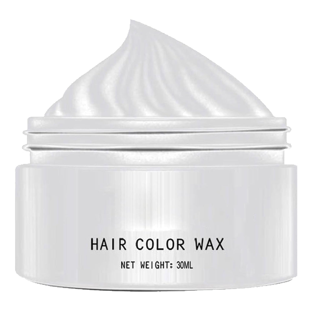 Vopsea de păr albă naturală, Vopsea de ceară de păr albă, Vopsea de păr naturală unisex albă, Vopsea de păr albă, Ceară de păr pentru petrecere Cosplay Halloween, Vopsea de păr Ceară de păr pentru petrecere, 30ML Vopsea pentru par Naty Shop Titlu implicit