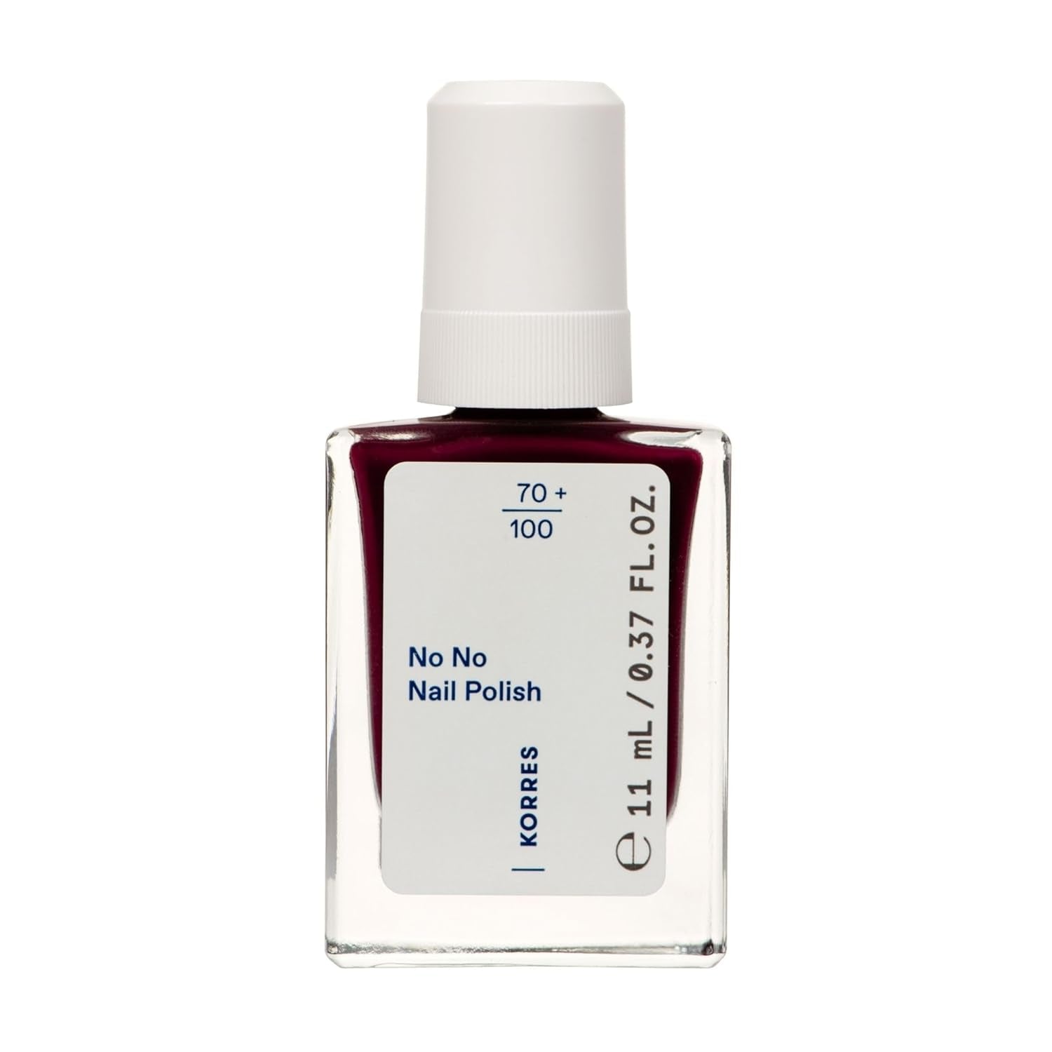 KORRES No No nail polish base - 10% vegan base without release, for long-lasting, chip-resistant color, 11 ml - naturally manicured nails, no harmful substances