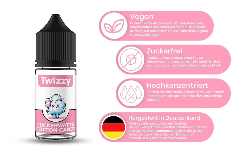 Twizzy Concentrated Cotton Candy Aroma, 30 ml Aromas Naty Shop