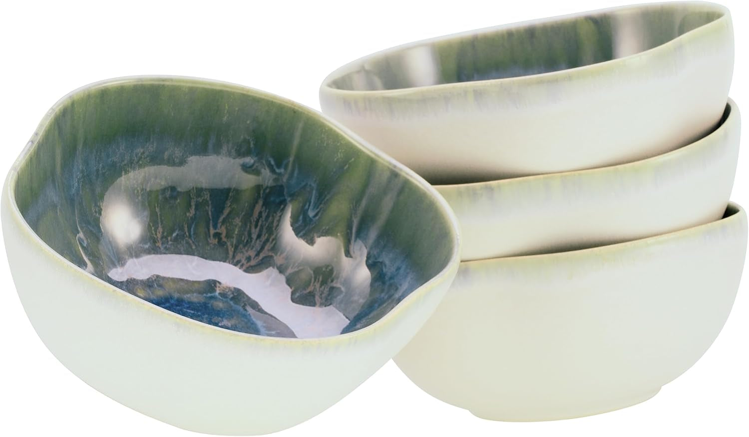 Creatable, 22447, Serie Yuki, 8-Teiliges Geschirrset Für 2 Personen, Teller Set Aus Steinzeug, Spülmaschinen- Und Mikrowellengeeignet, Made in Portugal Seturi vesela masa Naty Shop Bowl 4 Teilig