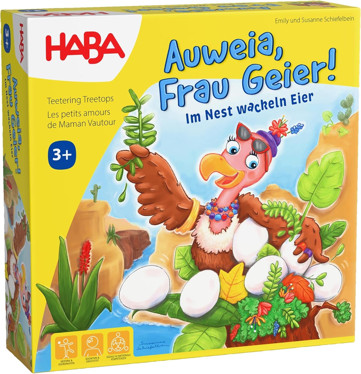 HABA Woe is me, Lady Eagle! – Exciting nest building wooden dexterity game for children 3 years and up – 2011720001