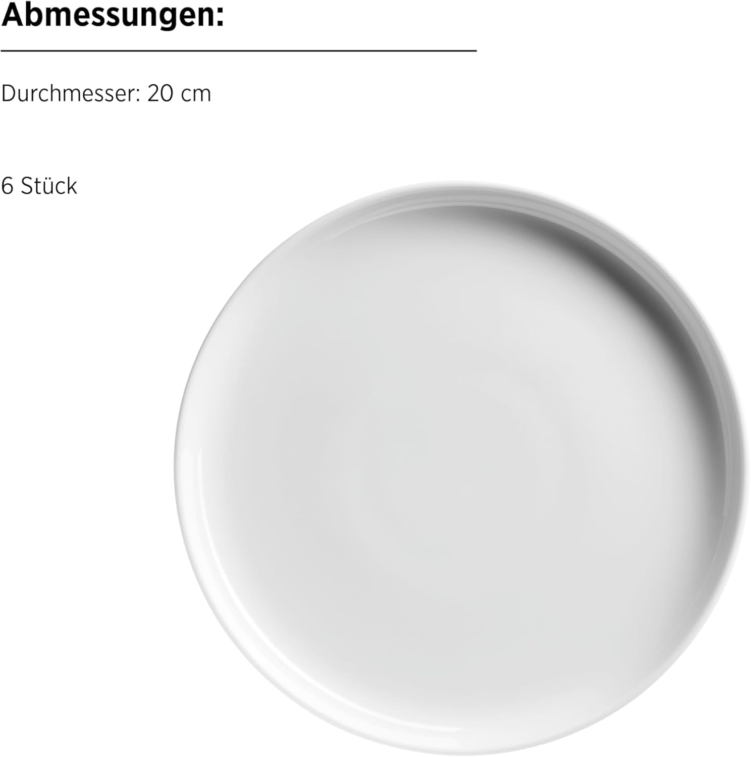 MÄSER, seria Navina, set de veselă pentru 6 persoane, veselă din porțelan alb, atemporal, porțelan, alb