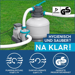 Bestway sand filter system with timer, 5,678 l/h, 230 W
