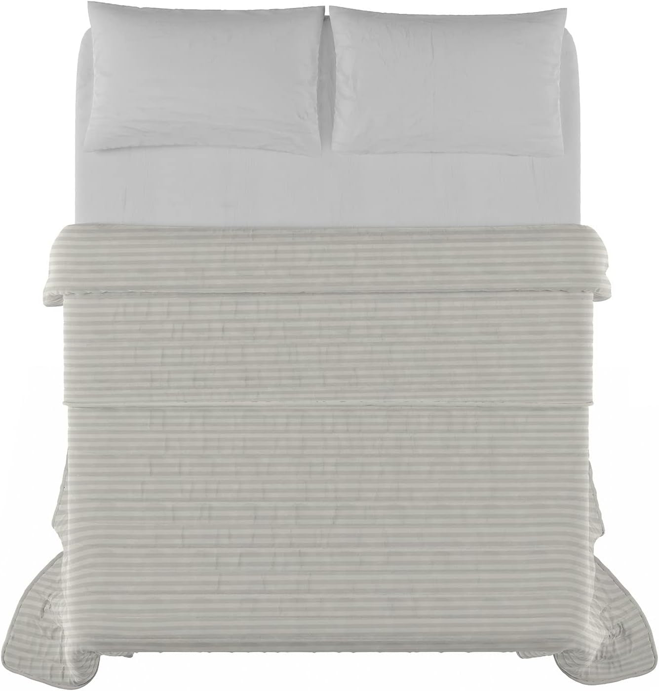 Summer quilt Satin Stripes, polyester, cream, 260X250 Cm Duvets and quilts Naty Shop