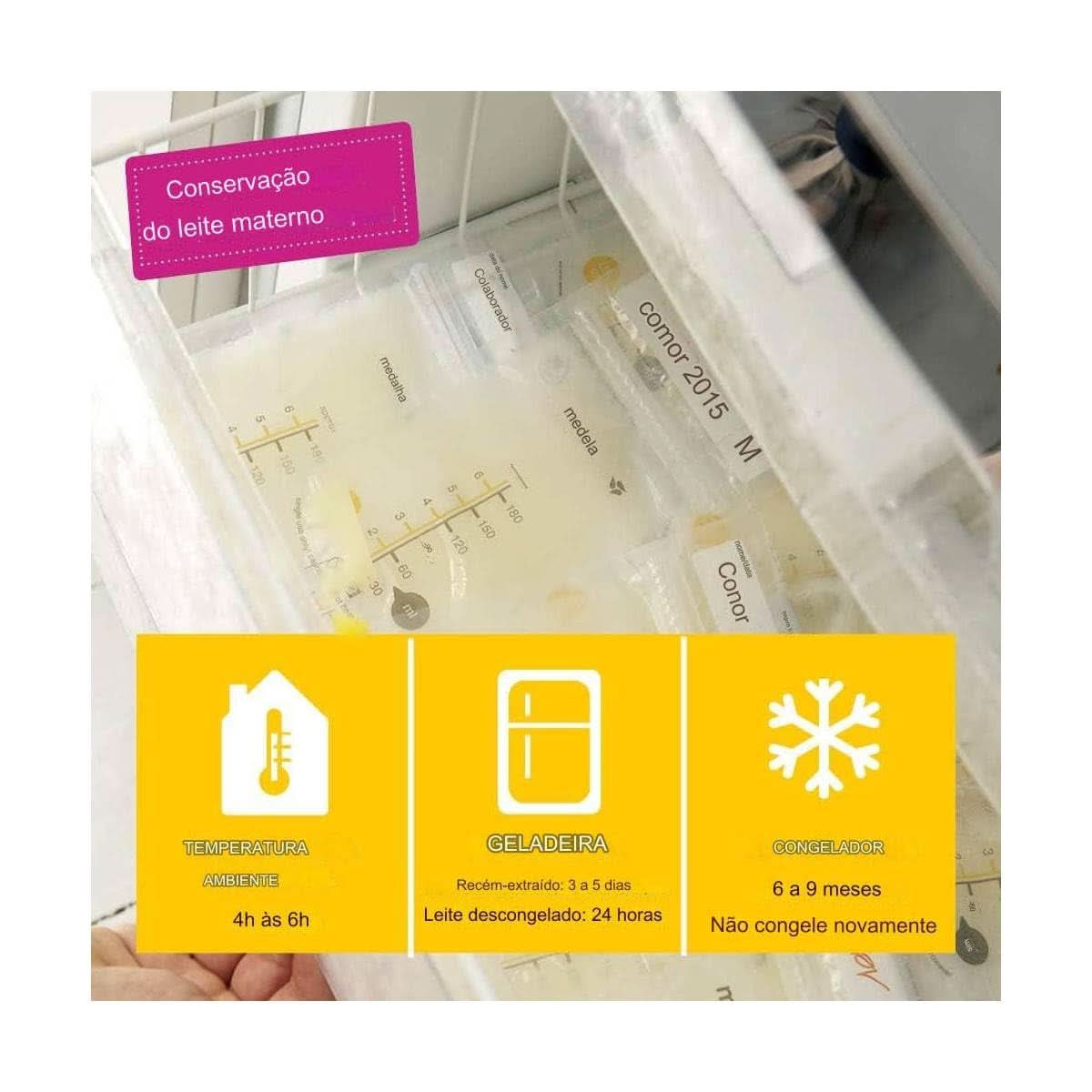 Medela breast milk storage bags 25 pcs, approx. 200 ml, white (Spanish version) Food and Breastfeeding Accessories Bebe Naty Shop