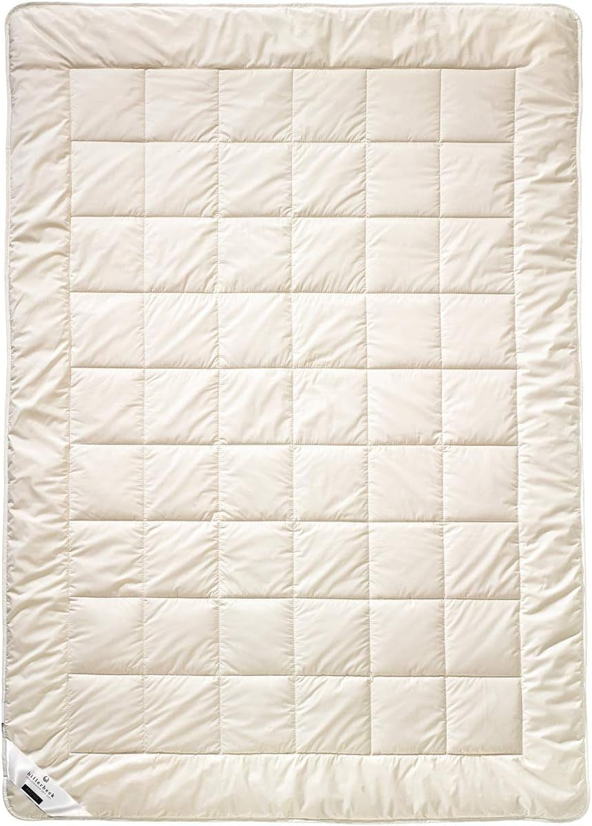 Billerbeck E45 Bamboo quilt - summer quilt - 135 X 200 Cm - cotton quilt, cooling quilt - with bamboo filling, light summer (Sl) Quilts and quilts Naty Shop Medium (M) 155 X 220 Cm