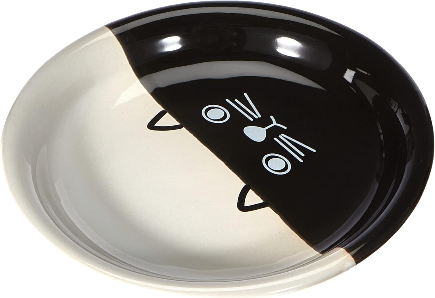 Bol de lapte ceramic pentru pisici FACE, Ø14 x 2 cm, 1 bucată
