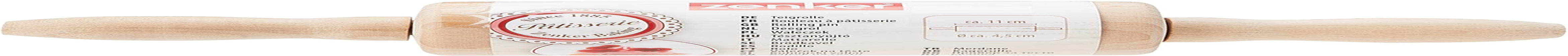 31526 Teigrolle Mini, Holz, 23.5 x 4.5 x 4.5 cm (Packung mit 2)