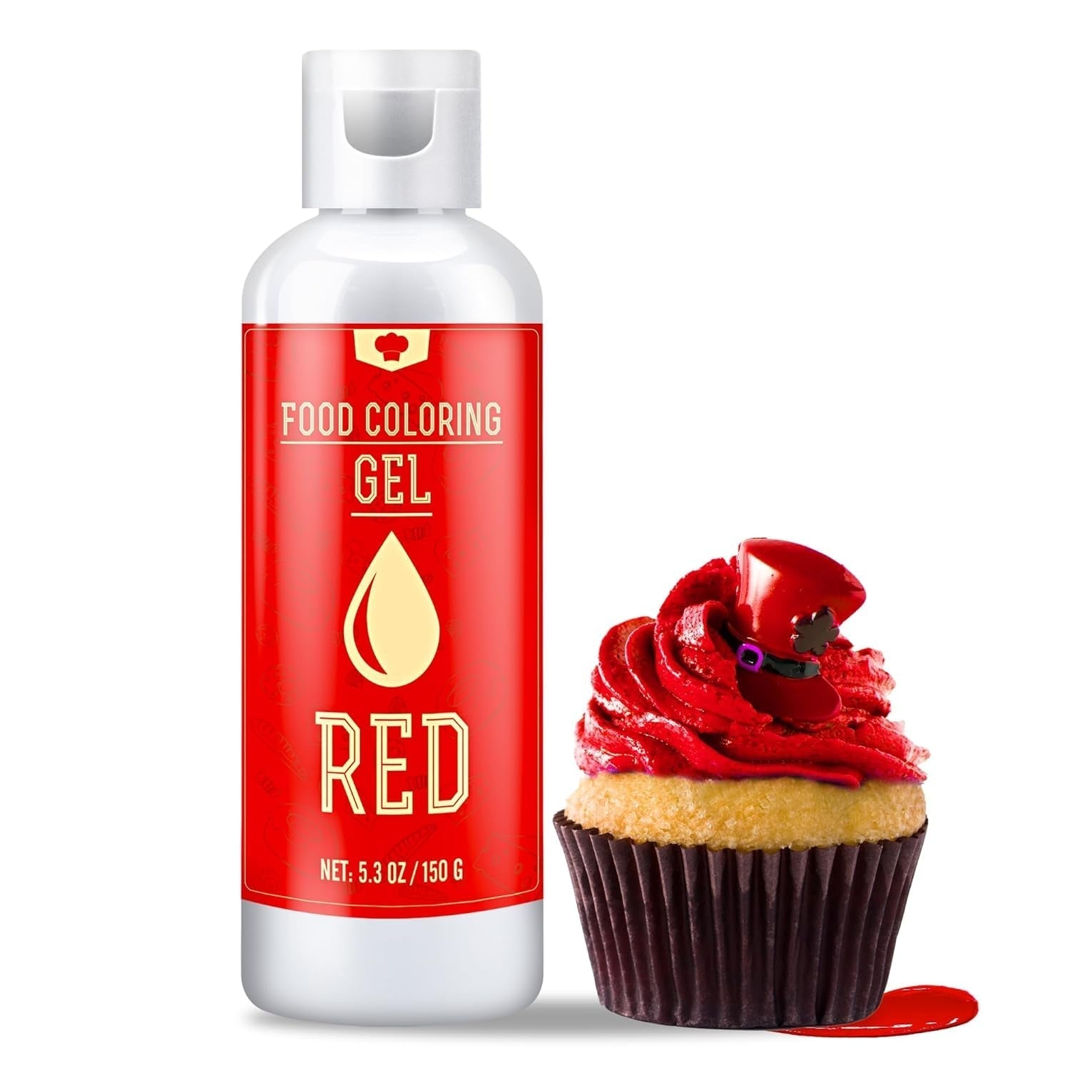 Colorant alimentar cu gel - 16 coloranți alimentari vibranți pentru copt, decorarea torturilor, glazură, fursecuri, fondant și macaroane - Colorant alimentar cu gel pentru fabricarea săpunului și meșteșuguri - 6 ml fiecare