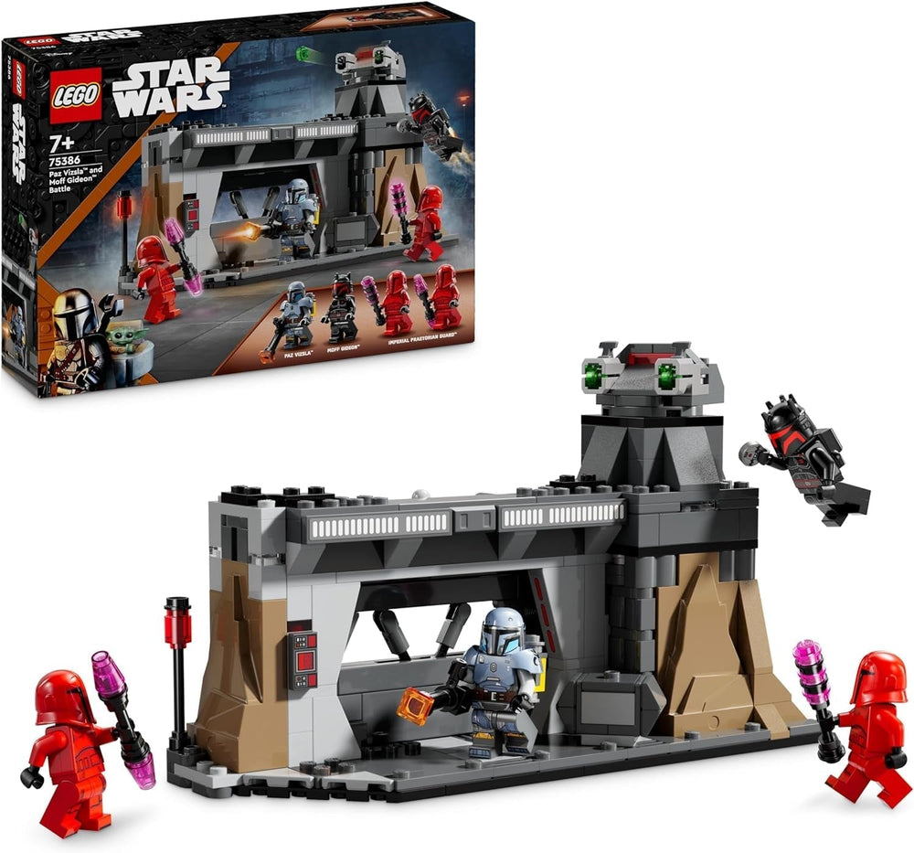 LEGO Star Wars: The Mandalorian Duel between Paz Vizsla and Moff Gideon, Collectible Building Toy for Kids, Gift Idea for Creative Boys and Girls 7+, Mandalorian Toy 75386 Building Sets Beuche den LEGO-Store Default Title