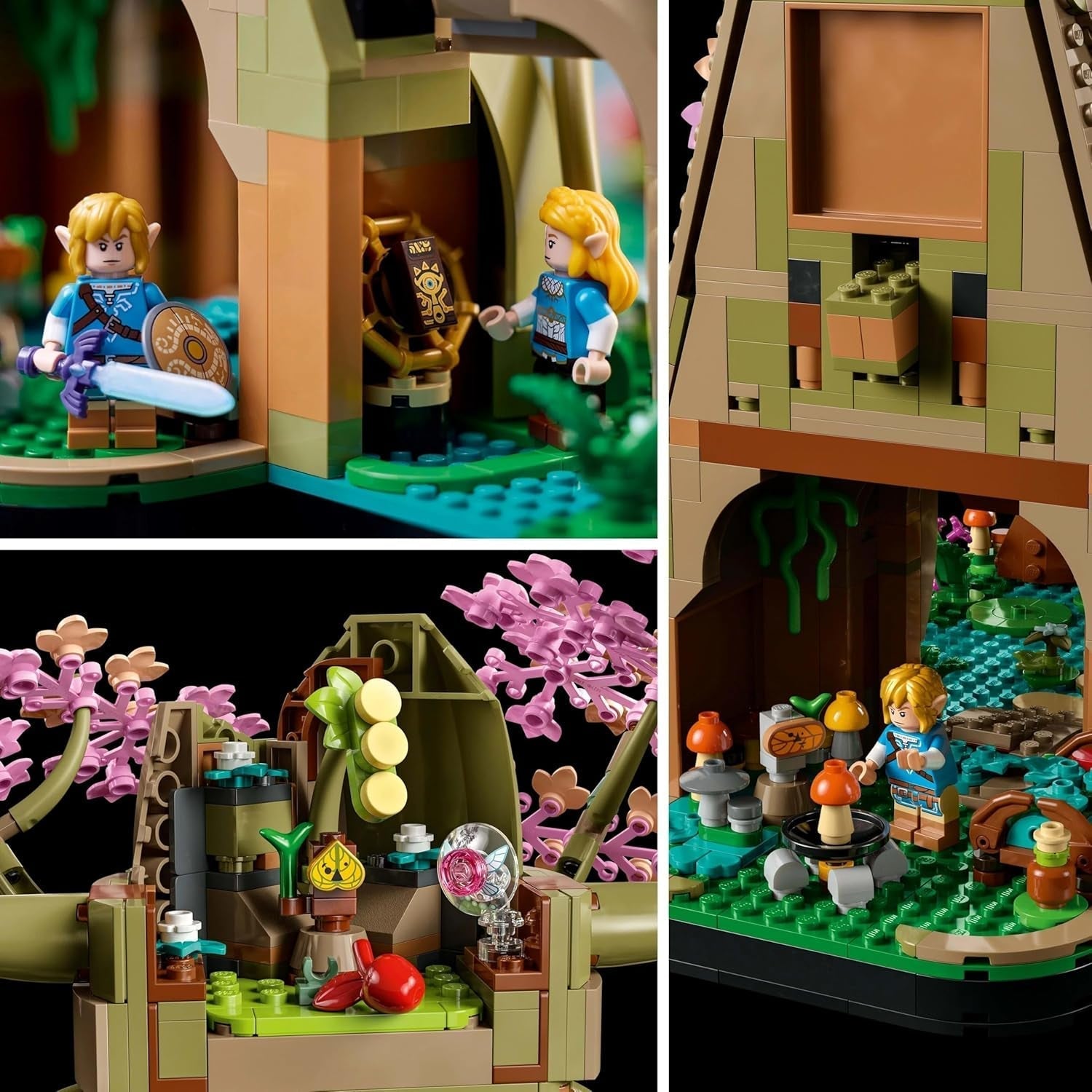 LEGO The Legend of Zelda Deku Tree 2-In-1 - collectible piece with Princess Zelda and 3 Link minifigures - building set for adults and gift idea for video game fans - 77092 Building sets Besuche den LEGO-Store