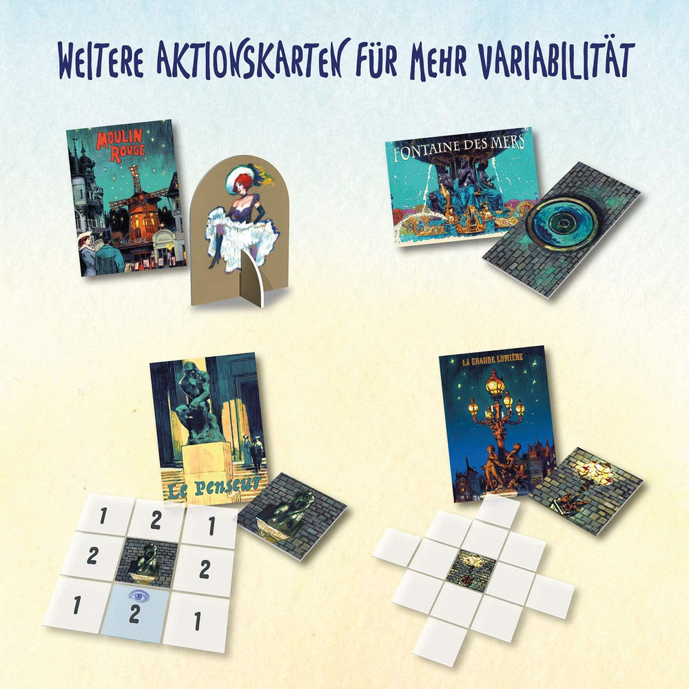 KOSMOS 680442 Paris - City of Lights Duel for the best construction sites 2-player strategy game with simple rules 2-player game 10 years and up