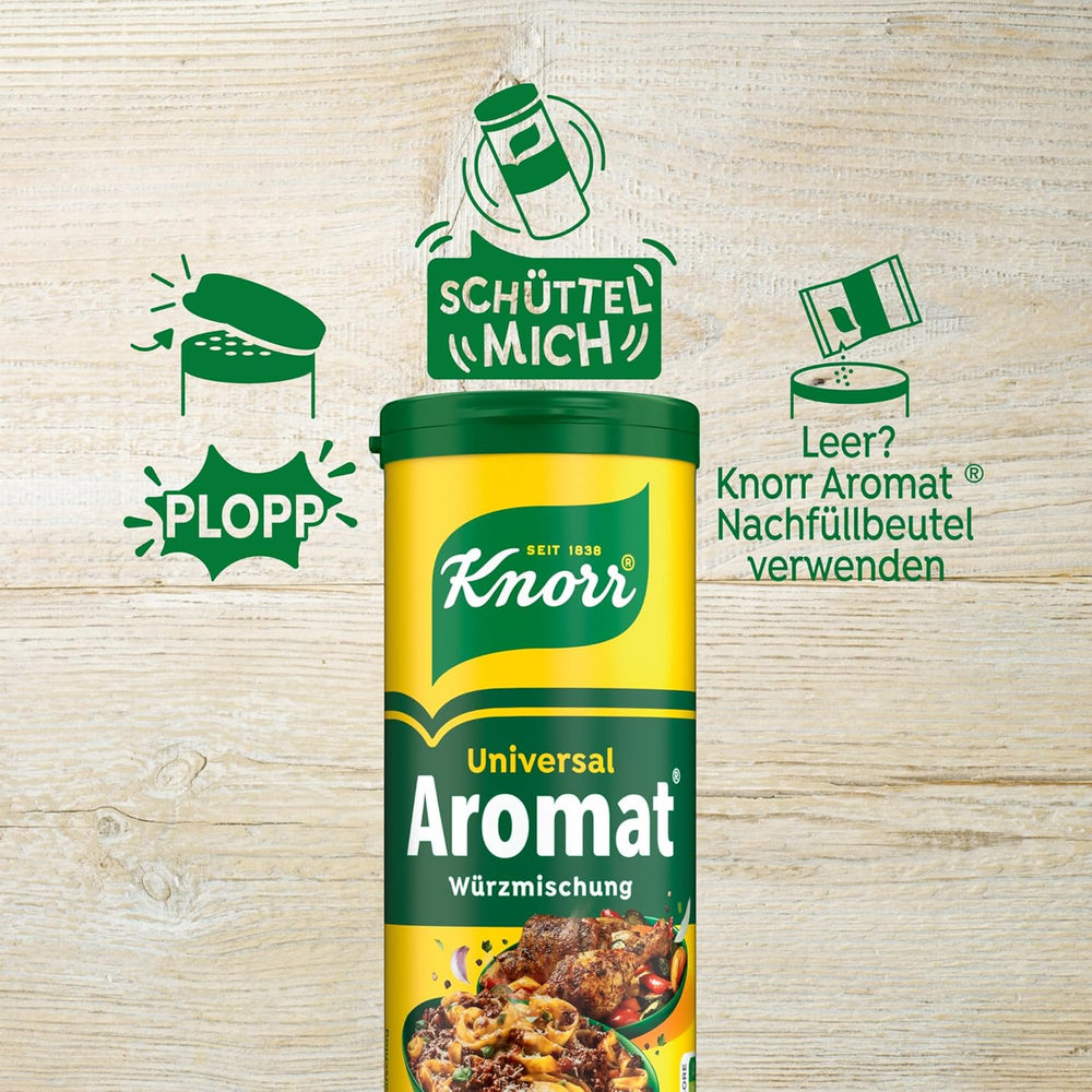 Knorr Würzmischung Universal Aromat für schnelle Gerichte zum Seasoning and seasoning of meat, vegetables, sauces and more 100 g
