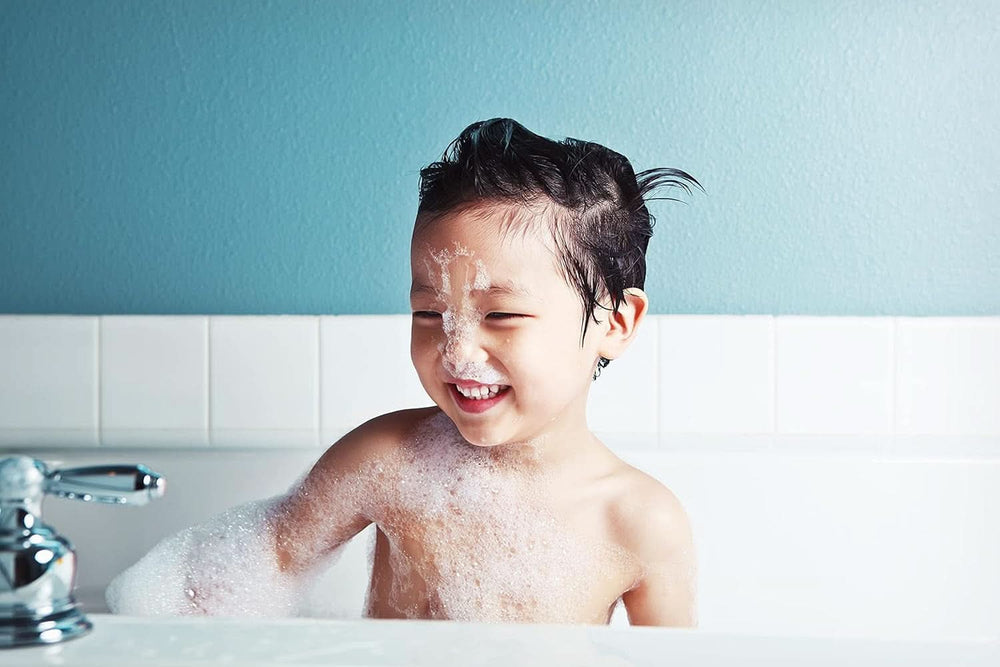 Tetesept Kids Dino - bath additive for children, foam, colors the water green, 40 ml Naty Shop