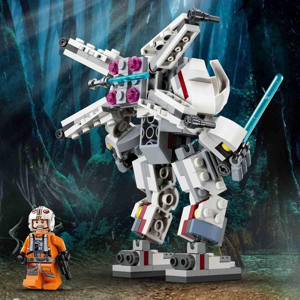 LEGO Star Wars Luke Skywalker's X-Wing Mech, collectible toy bricks, action adventure, gift idea for creative boys and girls aged 6+ 75390 Building sets Besuche den LEGO-Store