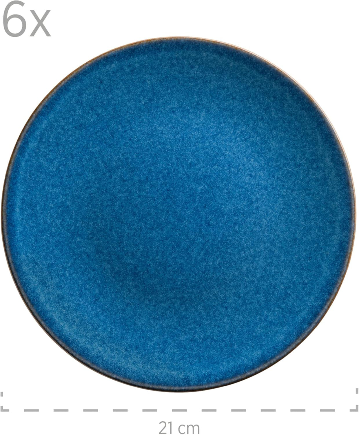 Set de mic dejun MÄSER, ceramică OSSIA, albastru regal, albastru