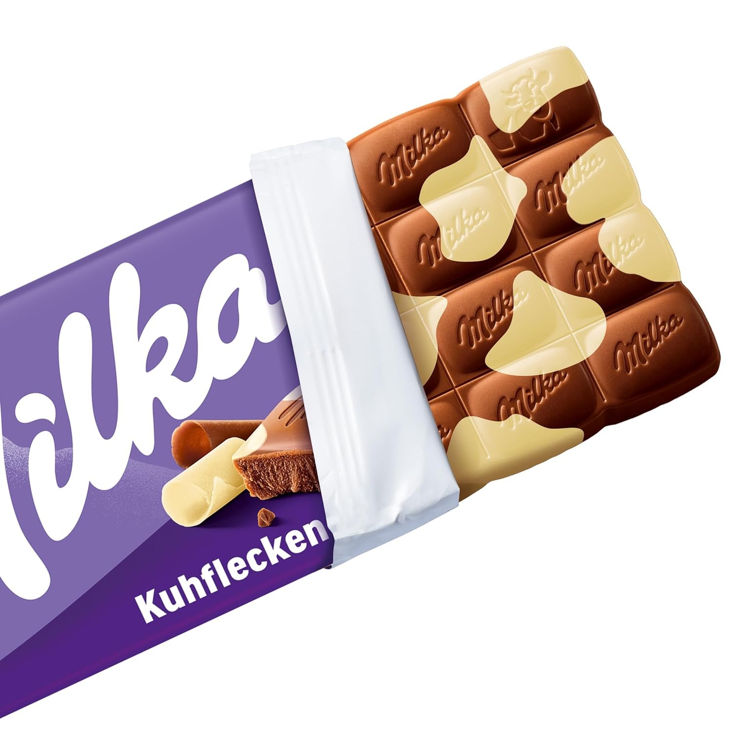Milka Cow Spots – Alpine milk chocolate with white chocolate in cow spot design – 24 x 90g