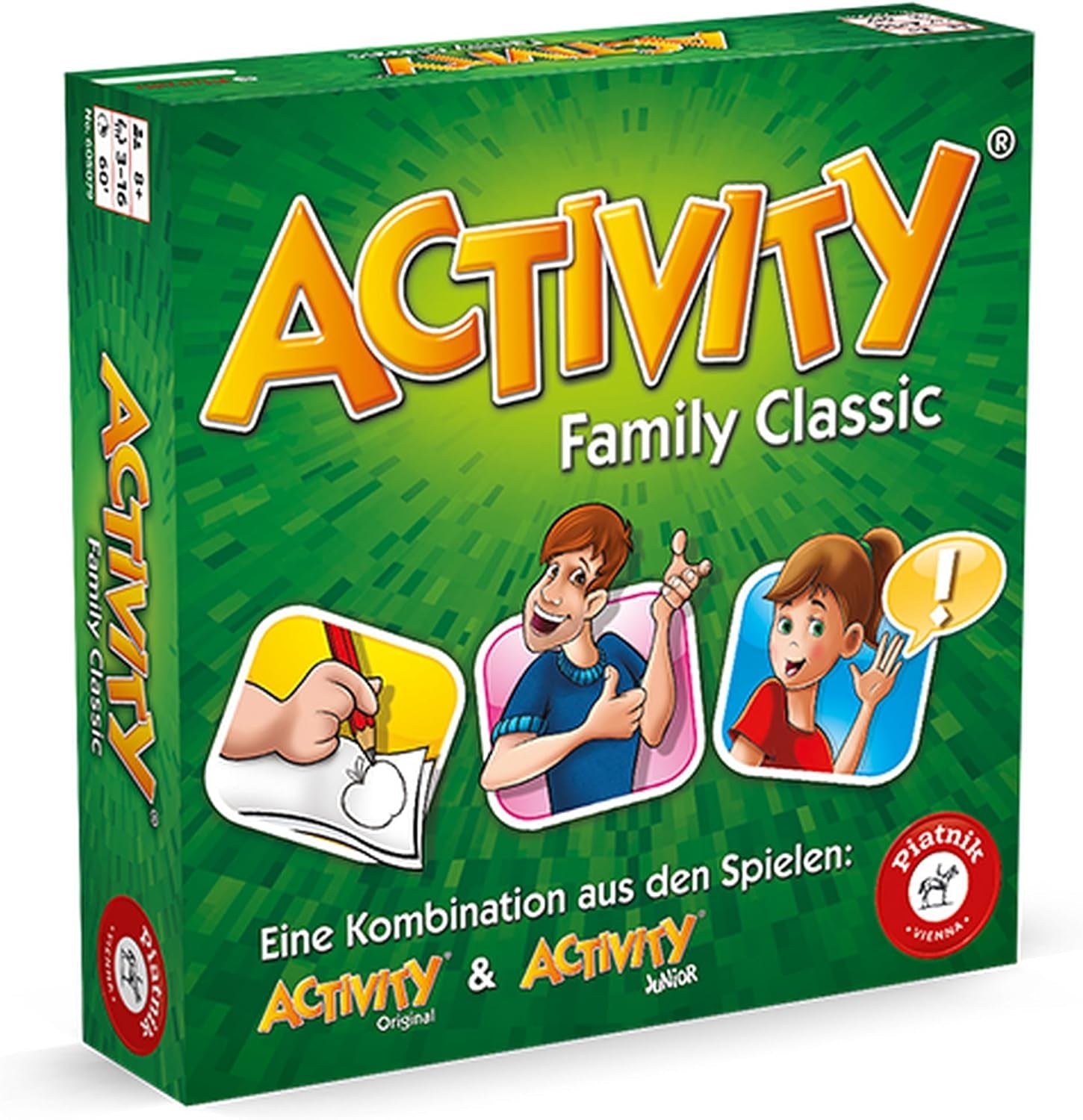 Piatnik 6028 - Joc original cu activități | Joc clasic pentru petreceri și seri de jocuri | Sunt necesare pantomimă, desen și explicații | 2.640 de termeni noi | Maxim 16 jucători posibili