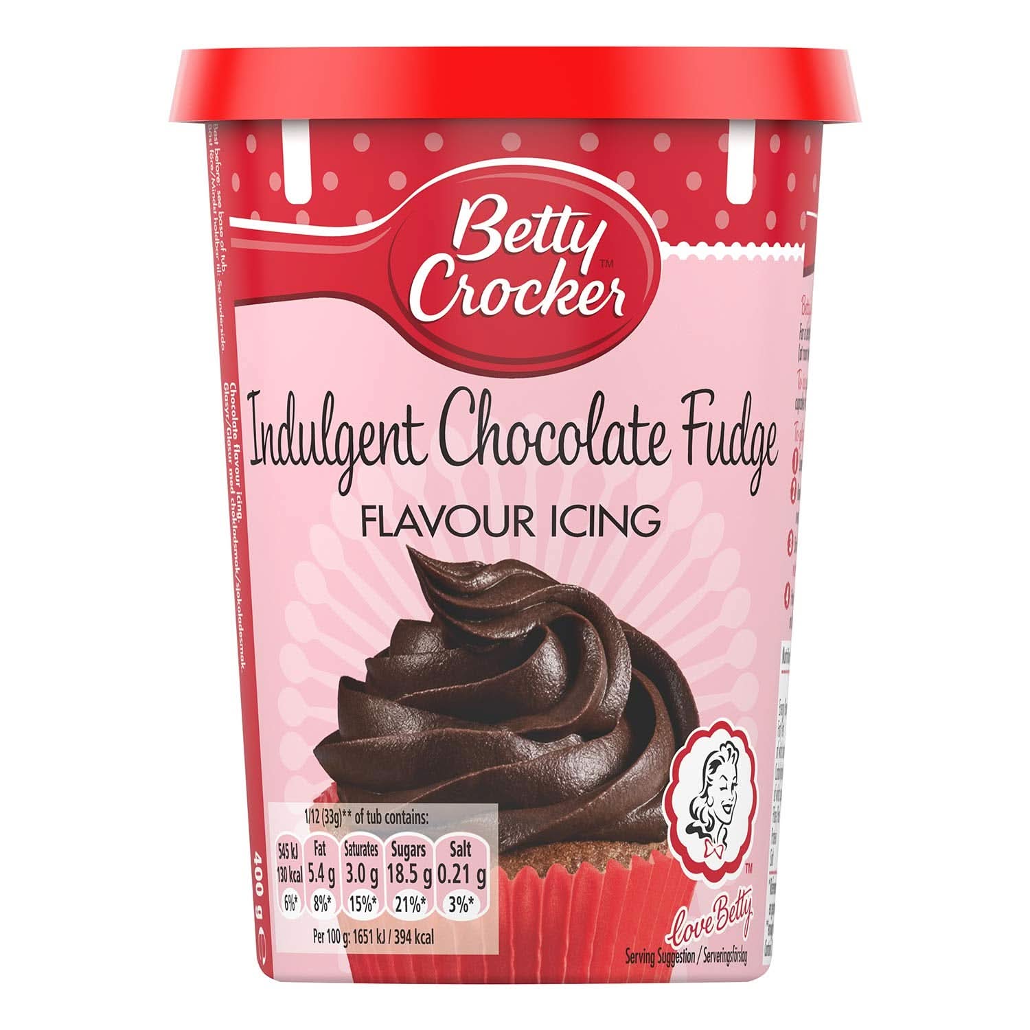 Betty Crocker, Cake icing with chocolate and caramel, 400 grams Glazes and Decor Naty Shop