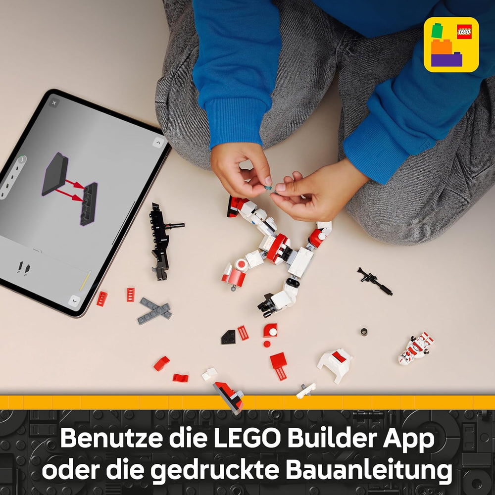 LEGO Star Wars 75448 Klon-Schocktruppen Mech - Bewegeliche Actionfigur mit Blastergewehr & Minifigur - Modellbau für Kinder - Geschenk für Jungen ab 6 Jahren & Star-Wars-Fans