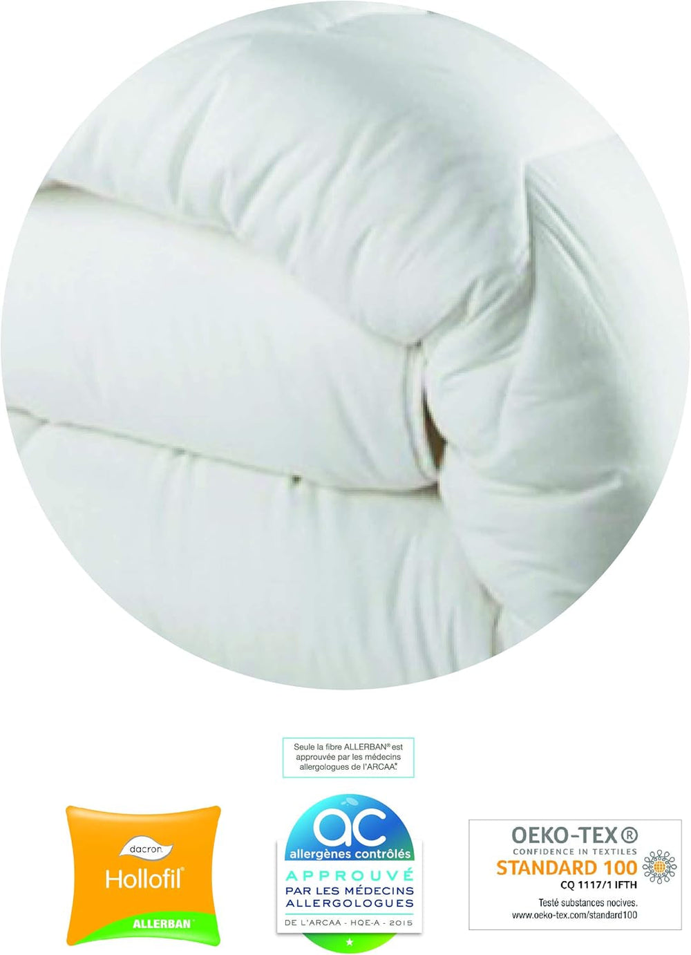 Blanrève Cthalvd011420 Duvet cover Hollofil Allerban warm cotton white 140 X 200 cm Duvets and quilts Naty Shop