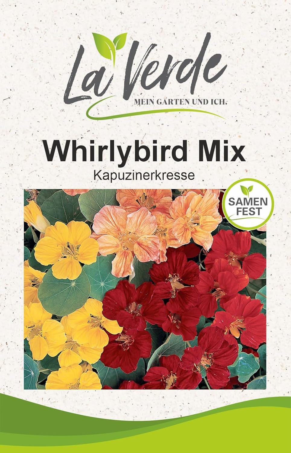 La Verde MY GARDEN AND ME. Tagetes Bonita Mix flower seeds for approx. 100 plants, long blooming marigolds, double flowers, non-GMO seeds
