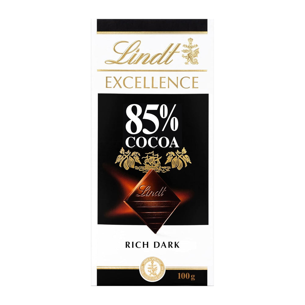 Lindt Chocolate | Bar EXCELLENCE 85% Cocoa | 100g | Extra Dark Chocolate | Vegan Chocolate Bar