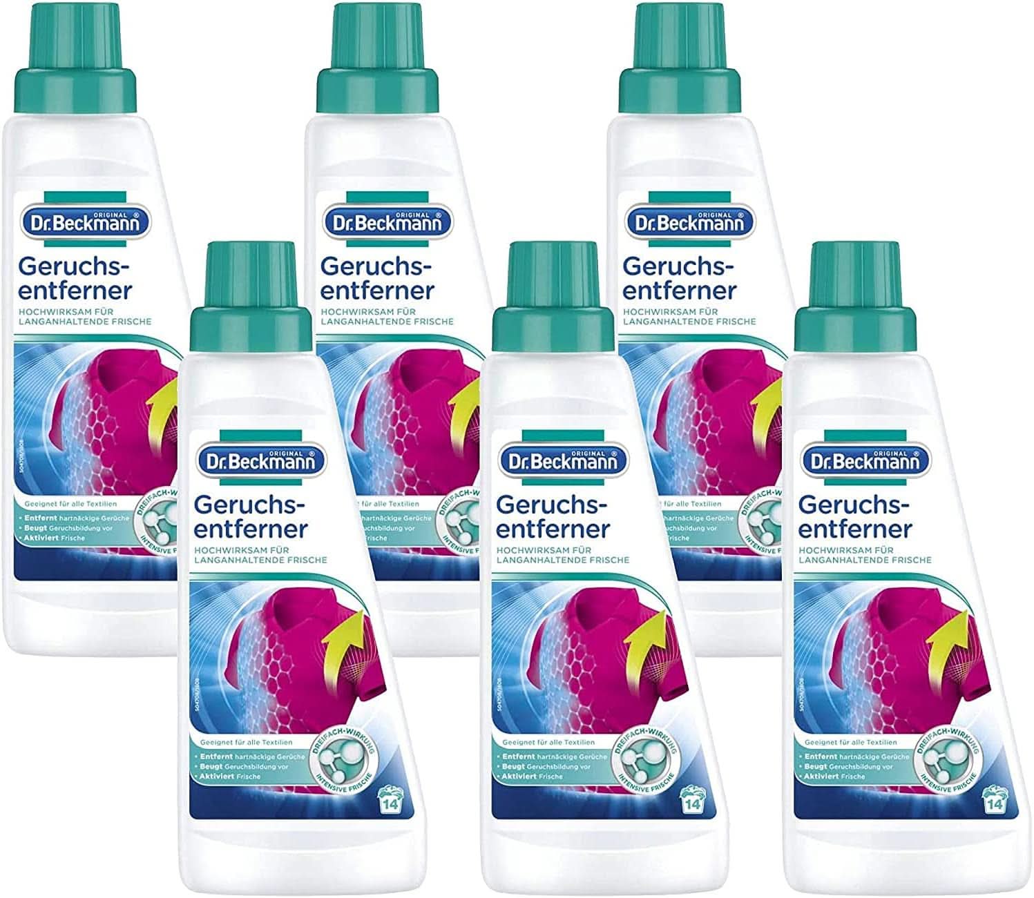 Dr Beckmann Odor Remover, Removes stubborn odors from deep pile carpets, 500ml Naty Shop 3 liters 6 x 500ml