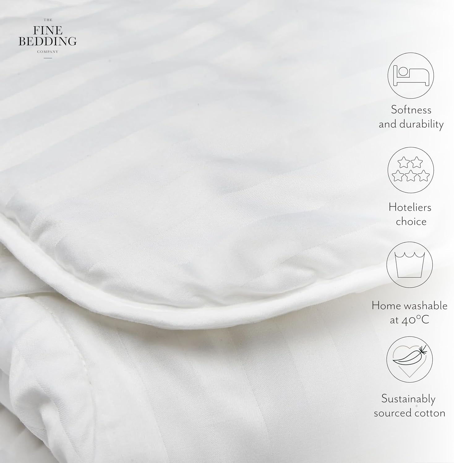 Boutique Silk Comforter, Luxury Bedding, Machine Washable (13.5 Tog, Double) Naty Shop Duvets & Quilts