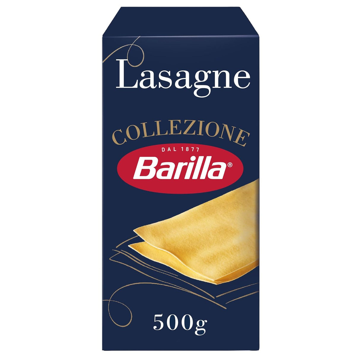 Barilla Collezione Lasagne Pasta from durum wheat, always al dente, 500g