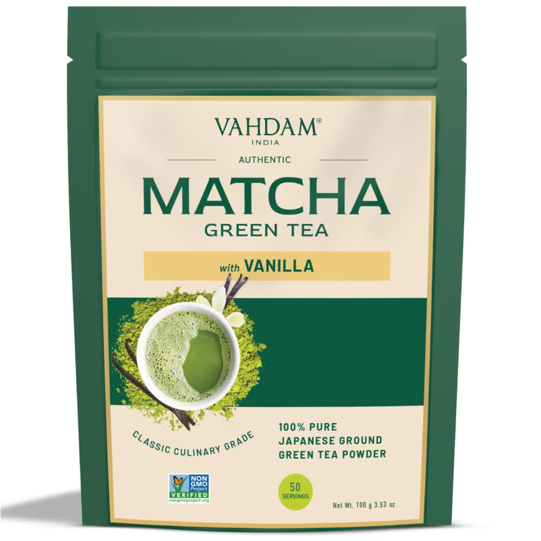 VAHDAM, ceai verde cu mușețel, mentă și citrice (100 g) Ceai natural 100% | Ceai verde, flori de mușețel, mentă, coji de portocală, ceai de mușețel | Direct de la sursa din India