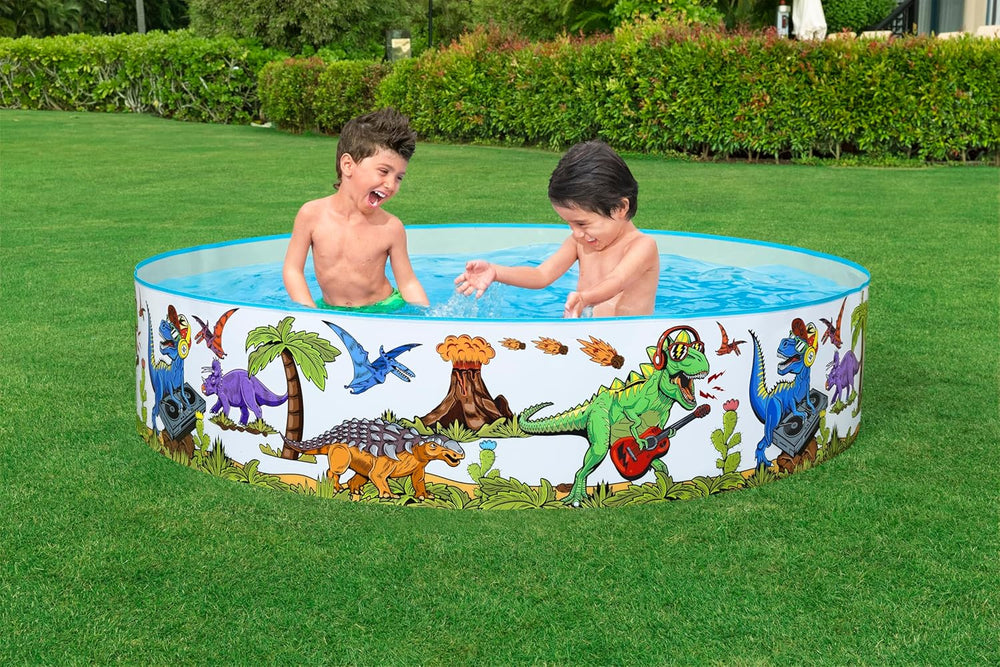 Bestway Fill 'n Fun children's pool with dinosaurs, Ø 183 x 38 cm