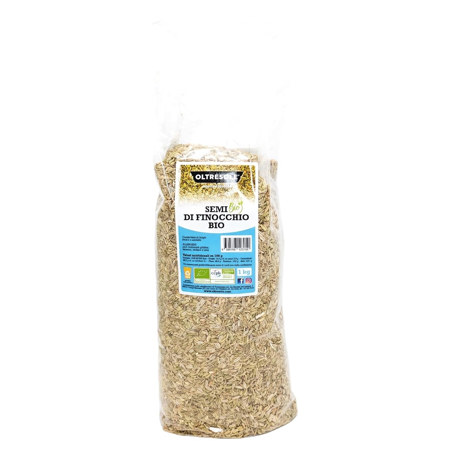 Organic Fennel Seeds 3kg Organic Whole Seeds Ideal for Herbal Digestive Teas and Recipes Perfect for Baking Convenient Size