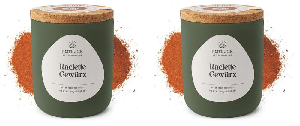 Potluck | Raclette Gewürz | Würzmischung im Keramiktopf | 70g | Vegan, gluten-free and with natural ingredients