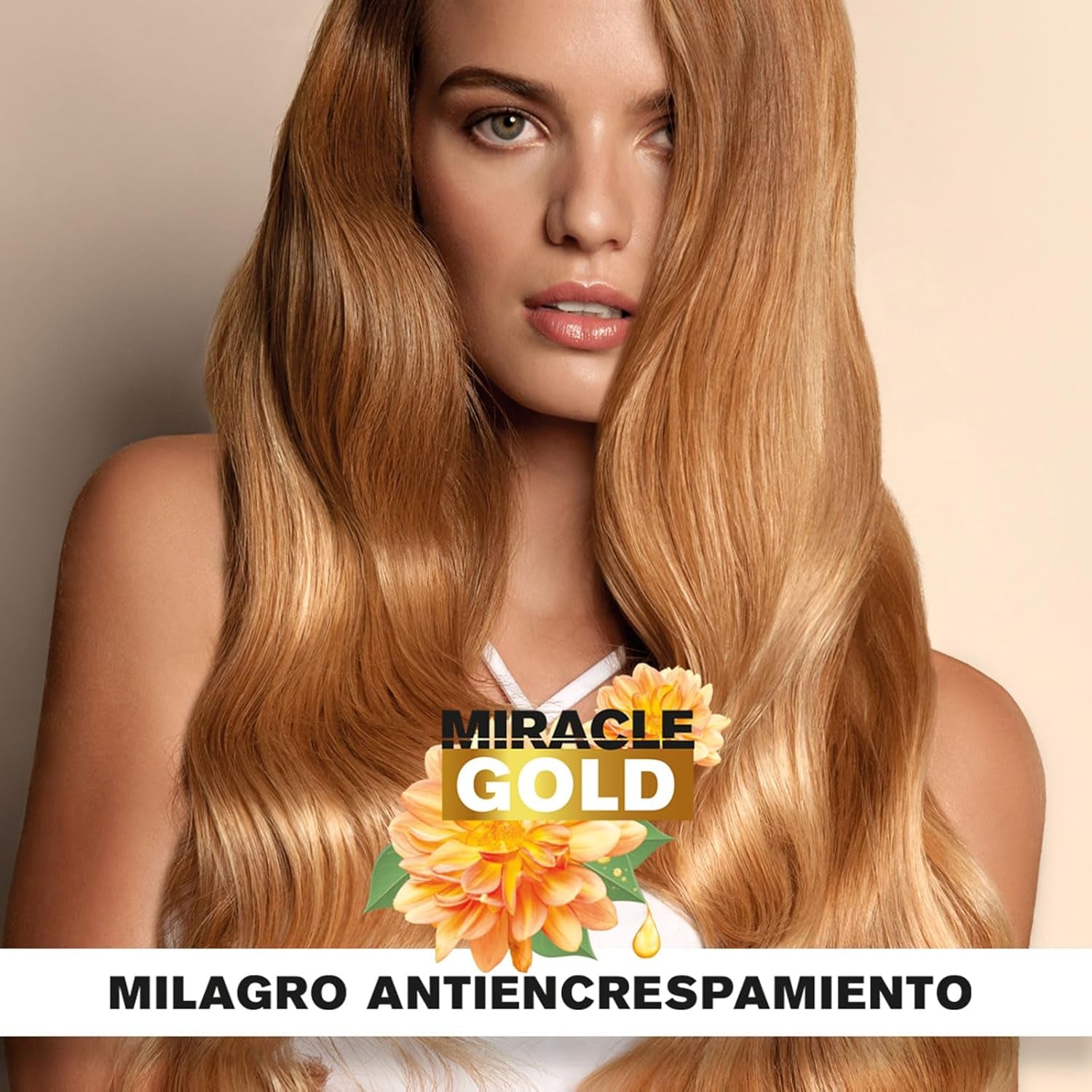 Mască anti-frizz Miracle Gold pentru păr fin cu keratină, provitamina B5 și extract de mușețel, 300 ml Masca de par Naty Shop