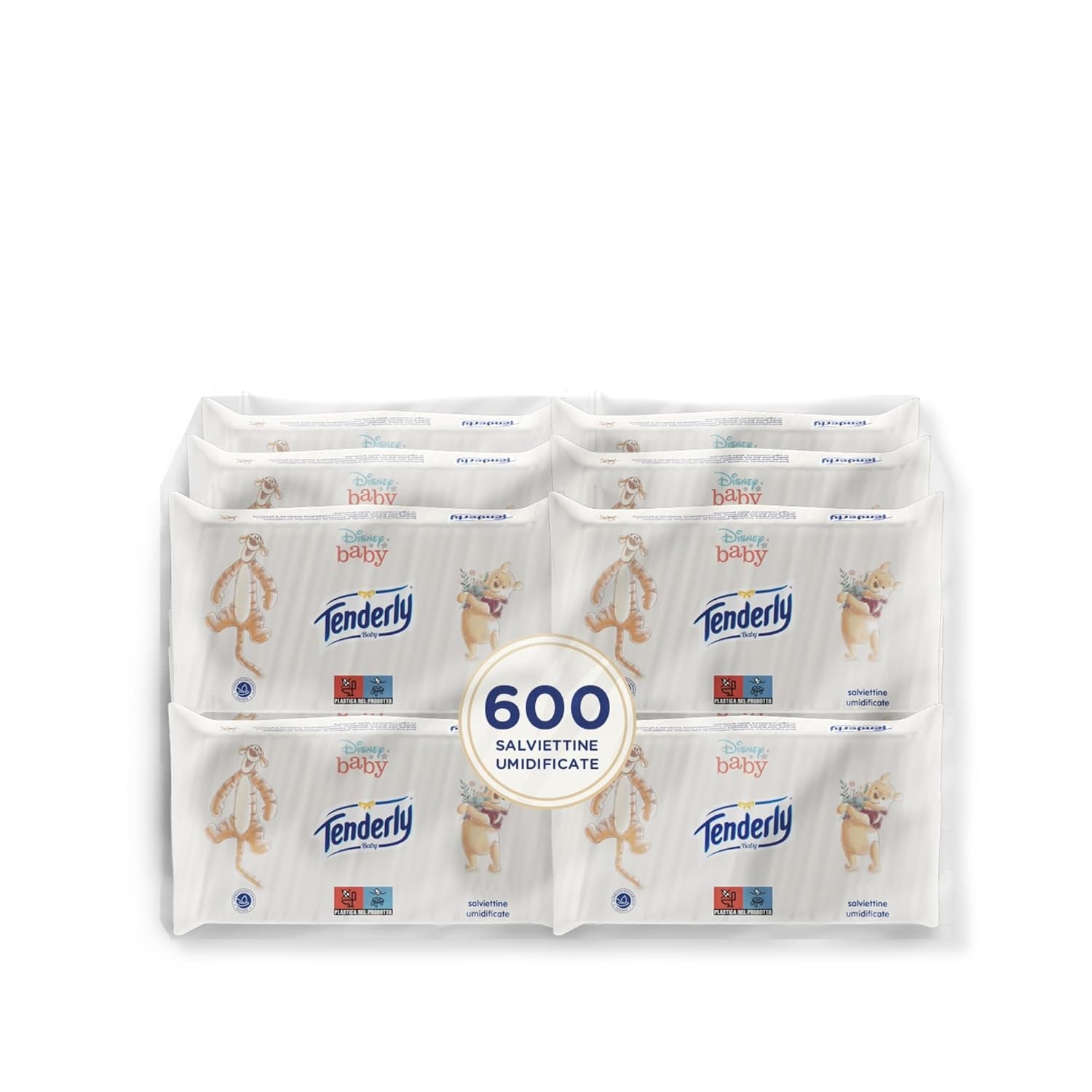 Disney Baby Wipes, Soft Wipes, Ideal for Daily Baby Cleaning, Disney Characters, Pack of 12, Made in Italy, Dermatologically Tested