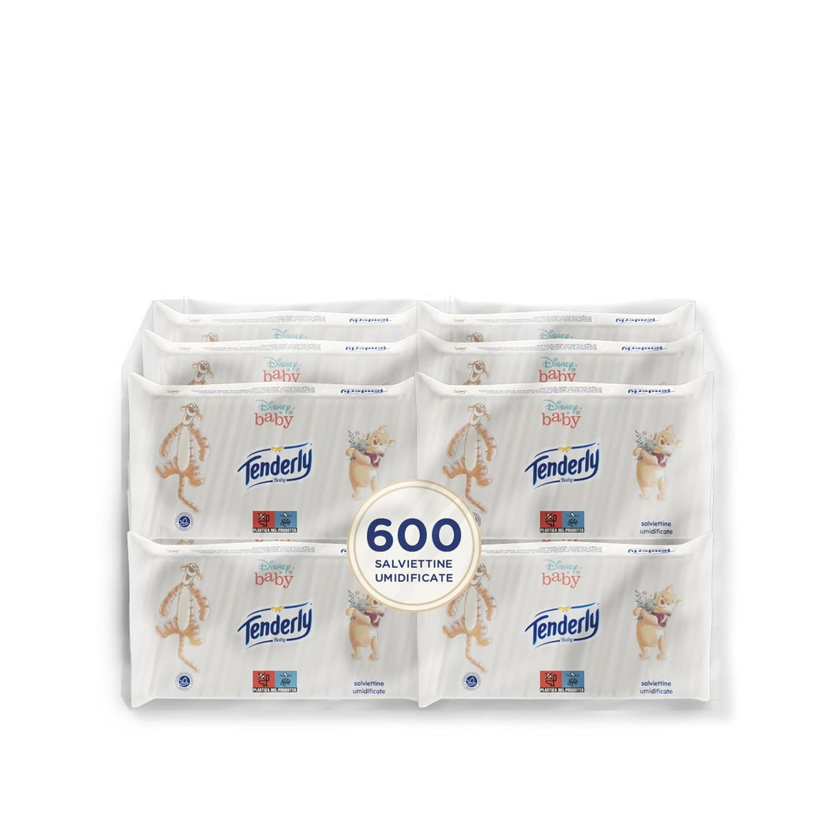 Disney Baby Wipes, Soft Wipes, Ideal for Daily Baby Cleaning, Disney Characters, Pack of 12, Made in Italy, Dermatologically Tested