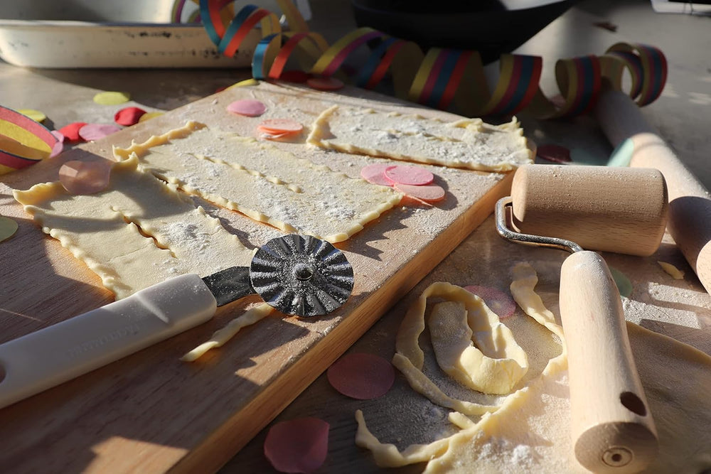 Fackelmann Nudelholz/Teigroller, Holz, 17 x 6.5 x 4 cm, Braun