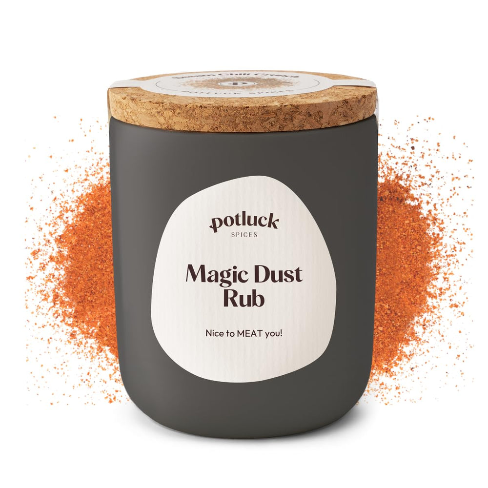 Potluck | Spice Burger | Würzmischung im Keramiktopf | 100g | Vegan, gluten-free and with natural ingredients