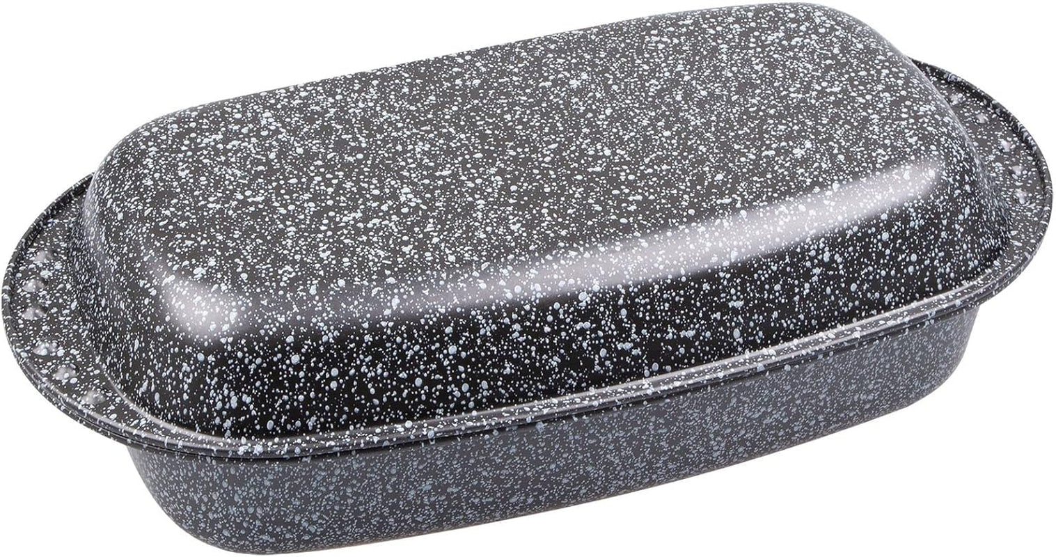 C|H|G Brotback- Und Bratenform Mit Deckel "Granito", Skandia Xtreme Plus: 4-Fach Antihaftbeschichtung in Granitoptik, 37 X 20 X 7 Cm, Made in Germany Molds and trays for baking Naty Shop