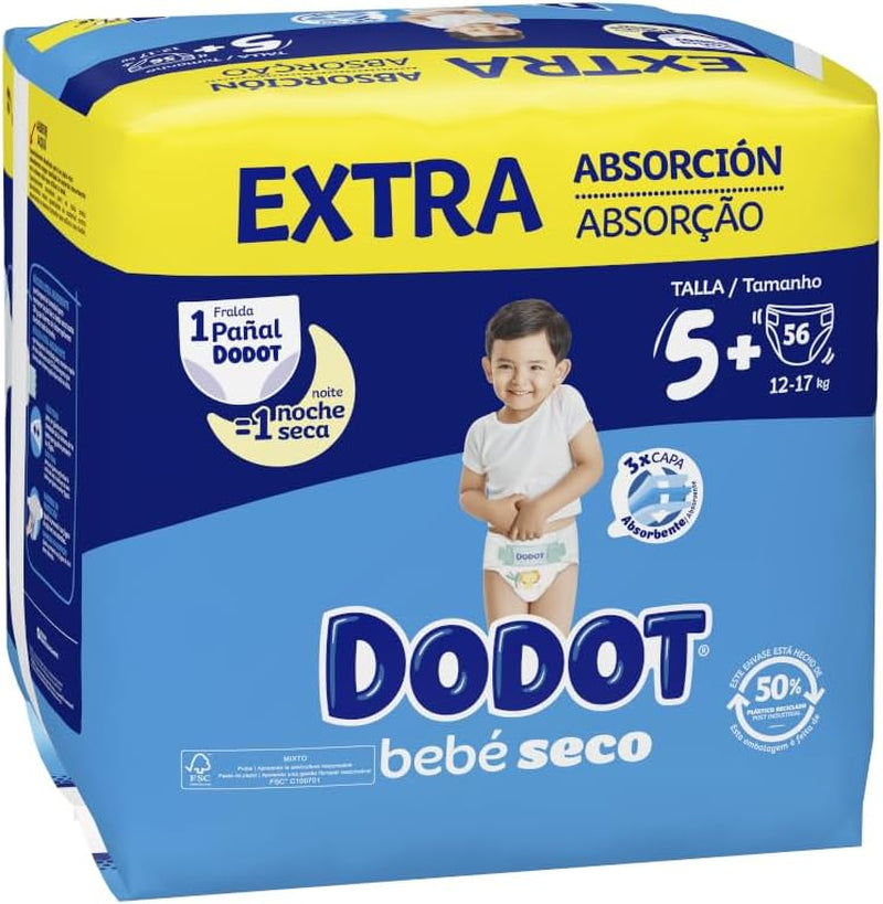 Baby Dry Extra - Jumbo pack, size 5-56 pieces