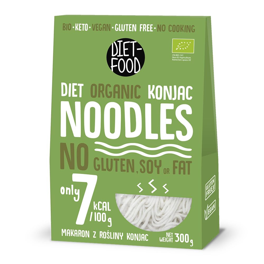 DIET-FOOD Organic Shirataki Konjac Instant Rice, Low Carb, Low Calorie, Vegan, Fat Free, Soy Free, Gluten Free, Keto Friendly, Slimming, 300 Grams