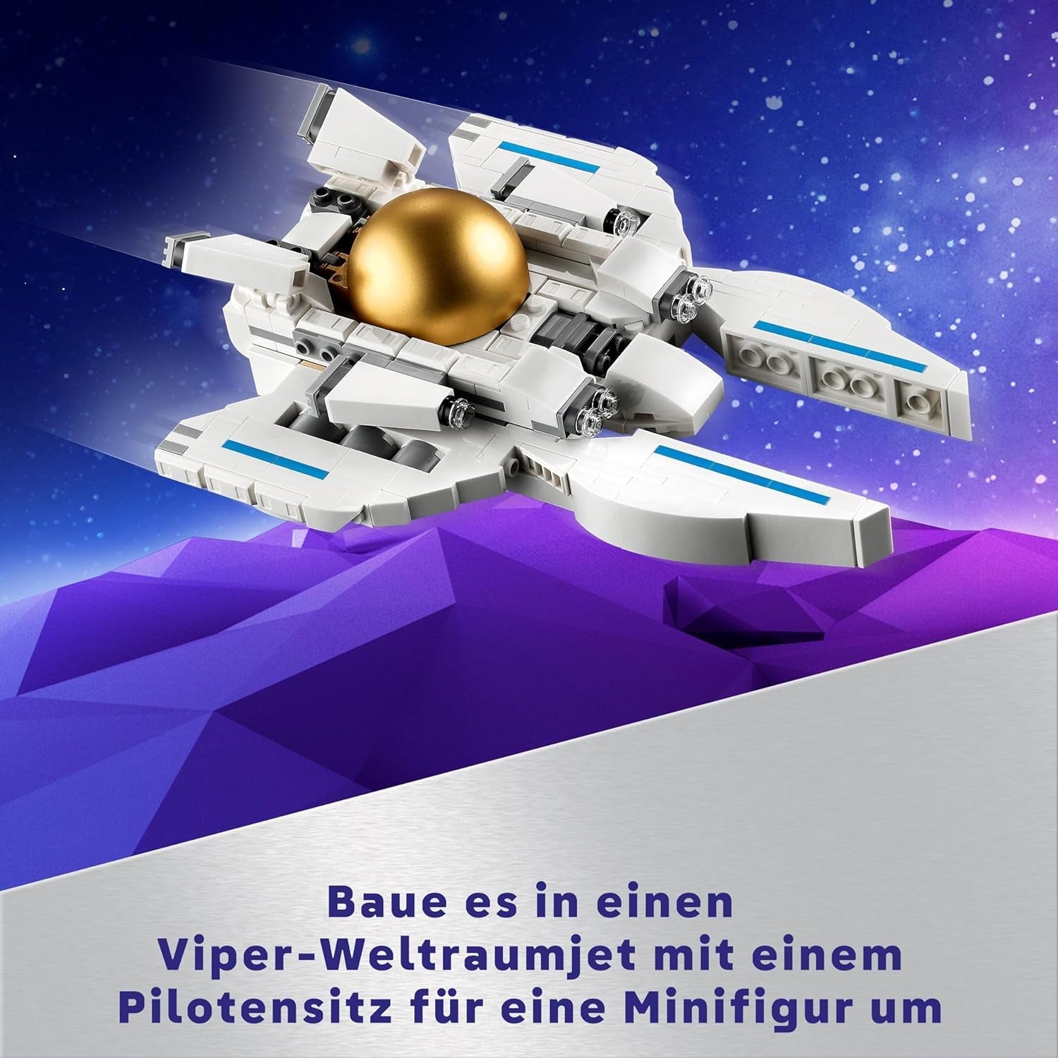 LEGO Creator 3In1 Space Astronaut Toy, Dog and Spaceship Model Kit for Kids, Kindergarten Decorations, Creative Gift for Boys and Girls 9 Years Old 31152 Building Sets Besuche den LEGO-Store