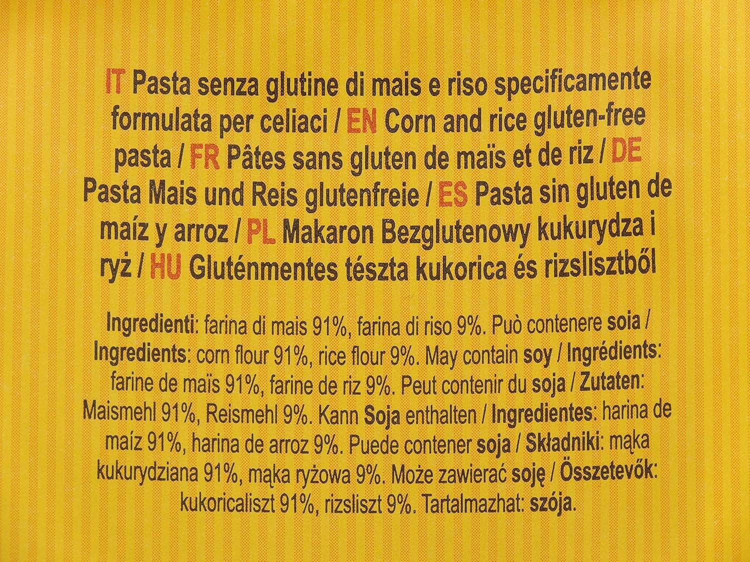 Gluten-free penne pasta with corn and rice, 400g