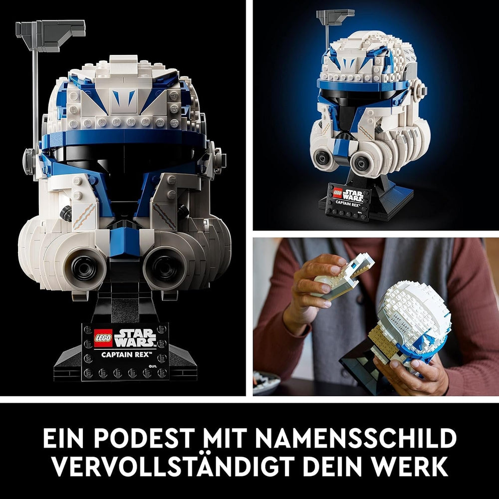 LEGO 75349 Star Wars Captain Rex Helmet Set Clone Wars Collectible Model 2023 Series Souvenir Piece and Gift Idea Building Sets Besuche den LEGO-Store