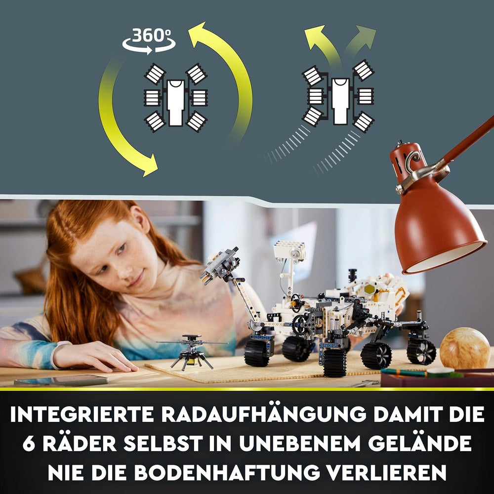 LEGO Space Toy Set 42158 Technic NASA Mars Rover Perserverance with Ar App, Science Building Toy for Girls and Boys 10+ Building Sets Besuche den LEGO-Store